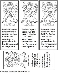Angel Praise the Lord bookmarks