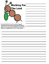 Sunday School printable activity paper