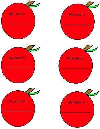 Adam and Eve Apple Name Tags