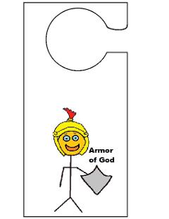 Armor of God Doorknob Hanger