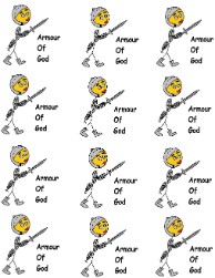  Armor of God Printable Stickers