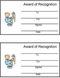 Baby Jesus Washing His Sheep's Feet Award Certificate