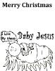The birth of Jesus Coloring Pages