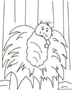 The Birth of Jesus Coloring Pages