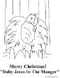 The birth of Jesus coloring pages