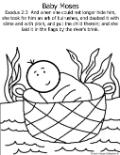 Baby Moses Coloring Pages