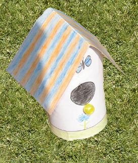 His Eye Is On The Sparrow Bird House Craft