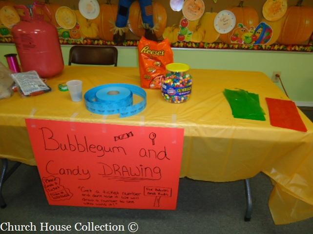 Fall Festival Games for Church Bubblegum and Candy Drawing Harvest Festival