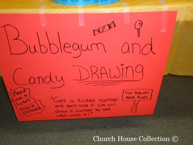 Fall Festival Games for Church Bubblegum and Candy Drawing