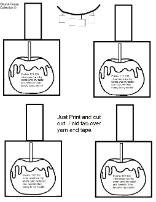 Printable Candy Apple Necklace Craft