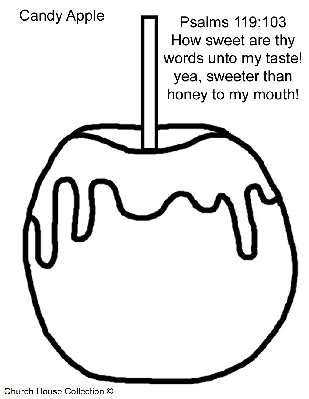 apples and honey coloring page