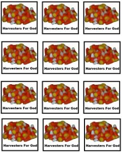 Candy Corn Cupcake Toppers