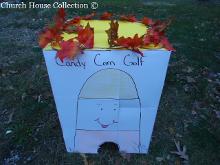 Church Fall Festival Ideas by ChurchHouseCollection.com | Candy Corn Golf Game Idea
