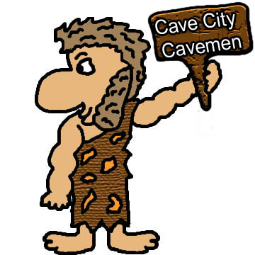 Cave City Caveman Logo Clipart Picture