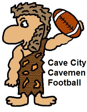 Cave City Cavemen Football Clipart Picture