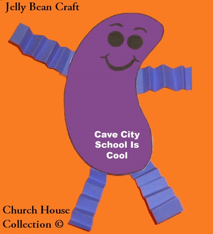 Cave City School Is Cool Jelly Bean Craft for Kids