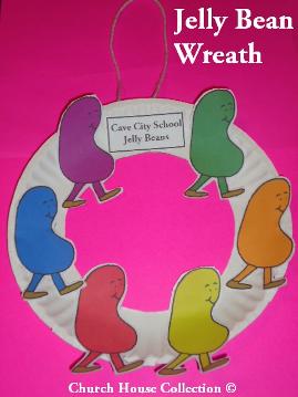 Cave City School Jelly Bean Wreath