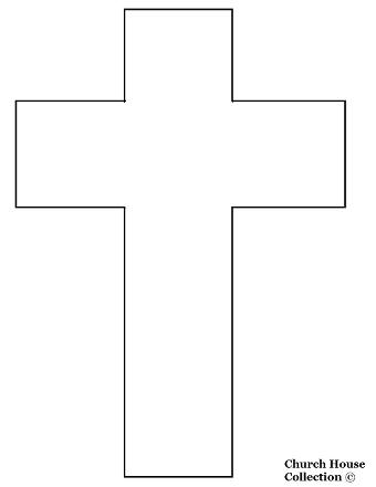 Jesus cross cutout craft