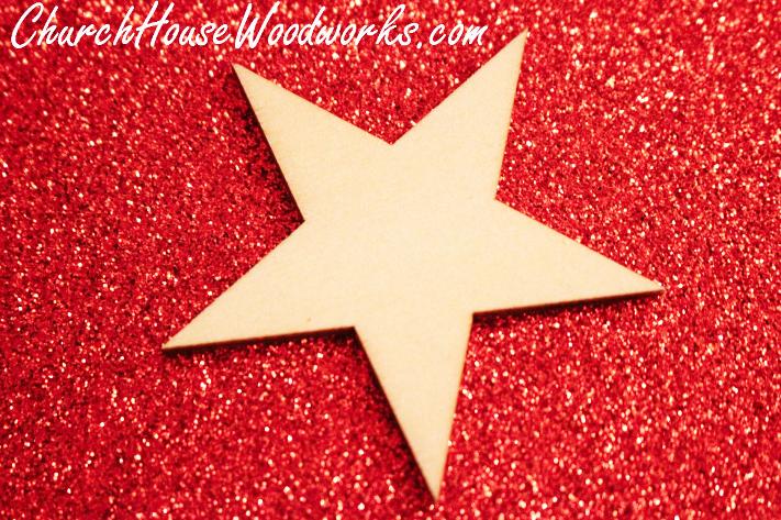 Blank Wood Star Christmas Ornaments DIY Ideas