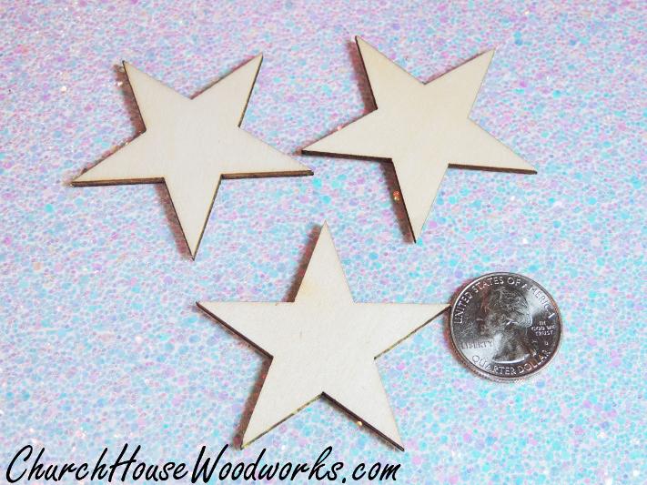 Blank Wood Star Christmas Ornaments DIY crafts Projects Wreaths