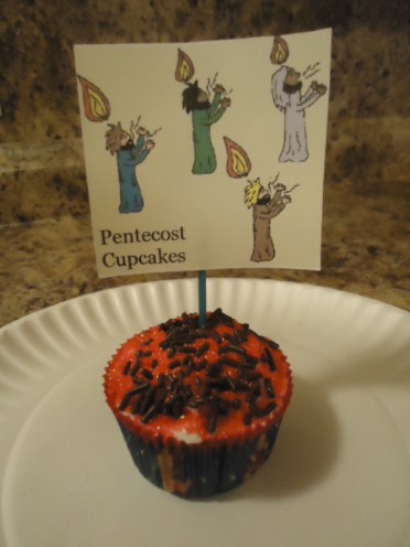 Pentecost Cupcakes, Bible Cupcakes