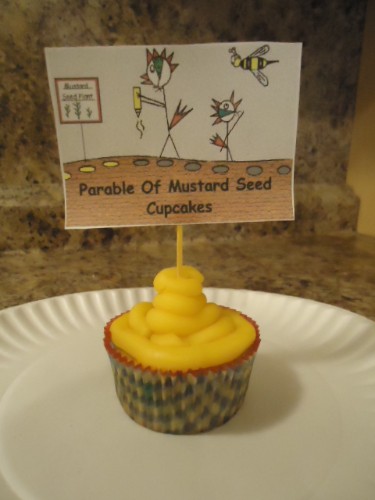 The Parable of the Mustard Seed Cupcakes, Bible Cupcakes