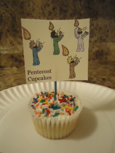 Pentecost Cupcakes, Bible Cupcakes