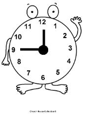 Daylight Savings Time Clock Coloring Pages