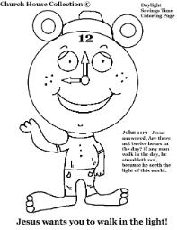 daylight savings time coloring pages