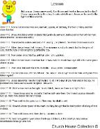 Daylight Savings Time Clock Sunday School Lesson KJV John 11:1-15