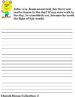 Daylight Savings Time Clock Writing Paper