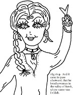 Samson and Delilah Coloring Pages