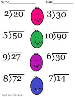 Easter Division Worksheet