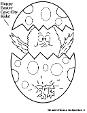 Cave City Caveman Coloring Pages- Cave City School Coloring Pages- Easter chick in Egg Coloring page