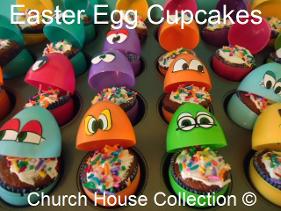 Easter Egg Cupcakes Recipe by ChurchHouseCollection.com 