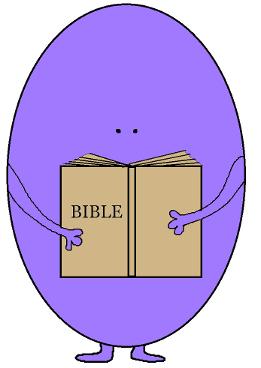 Easter Egg With Bible Clipart For Sunday school