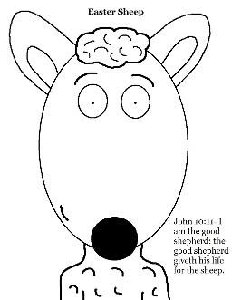 Easter Coloring Pages- Easter Sheep Coloring Page by Preschool Kids  by ChurchHouseCollection.com Easter Sheep Coloring Pages for Sunday School Preschool Kids