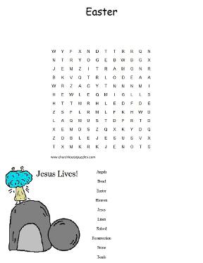 Easter Word Search