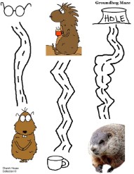 Groundhog Mazes For School Easy Groundhog Day Toddler Mazes