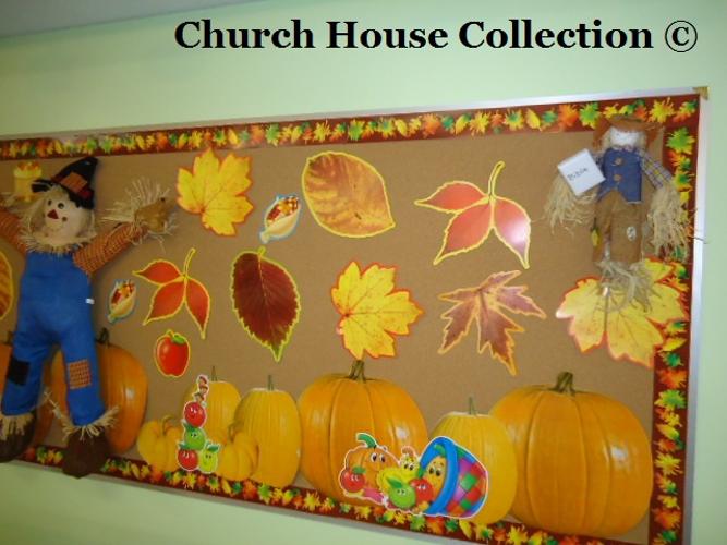 Fall Scarecrow Bulletin Board Idea God's Pumpkin Patch by Church House Collection