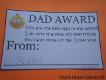 Printable Father's Day Award