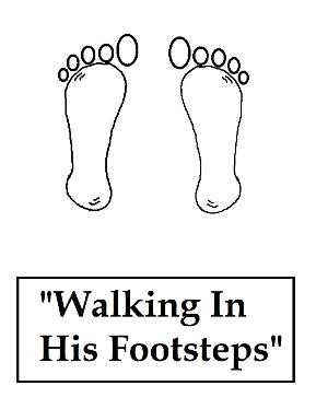 Flip Flop Walking In His Footsteps Sunday School Lesson Plan for Kids in Church by Church House Collection©