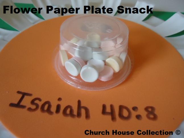 Flower Snacks- Flower paper Plate snacks
