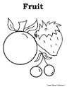 Fruit Coloring Pages-Food Coloring Pages for kids