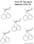 Fruit of the Spirit coloring pages