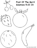 Fruit of the spirit coloring pages