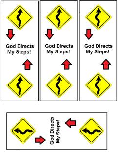 God's Road Sign Bookmarks