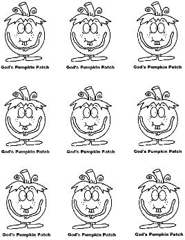 God's Pumpkin Patch Printable Stickers Magnets Cupcake Toppers