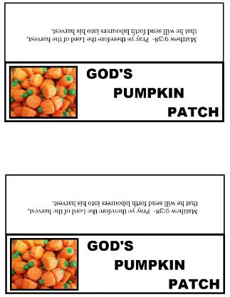 God's Pumpkin Patch Bag Topper