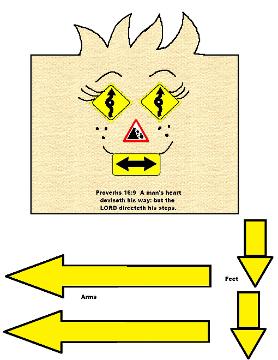  God Road Sign  Toilet Paper Roll Craft